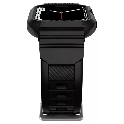Spigen Rugged Armor Pro Apple Watch 6/7/8/9/SE (44/45 mm) tok - fekete