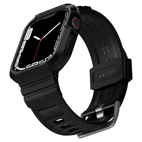 Spigen Rugged Armor Pro Apple Watch 6/7/8/9/SE (44/45 mm) tok - fekete