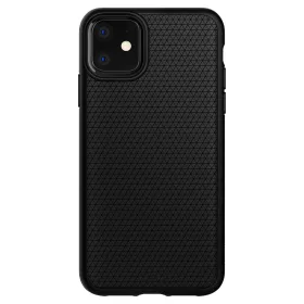 Spigen Liquid Air tok, Apple iPhone 11 - matt fekete