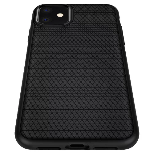 Spigen Liquid Air tok, Apple iPhone 11 - matt fekete