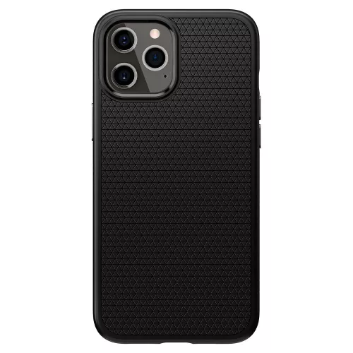Spigen Liquid Air tok, Apple iPhone 12 / 12 Pro - matt fekete