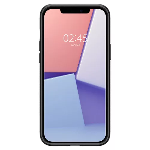 Spigen Liquid Air tok, Apple iPhone 12 / 12 Pro - matt fekete