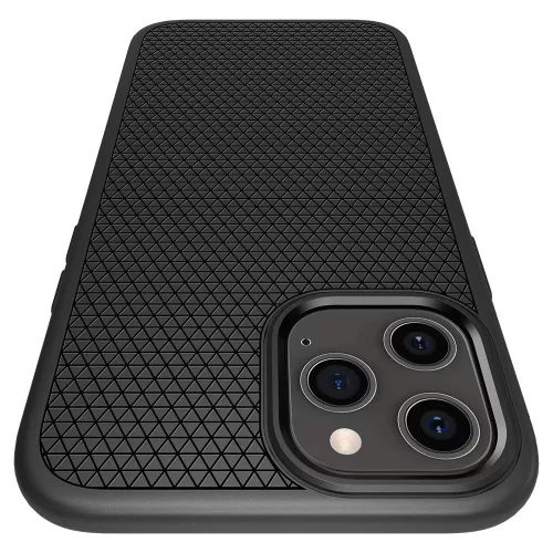 Spigen Liquid Air tok, Apple iPhone 12 / 12 Pro - matt fekete