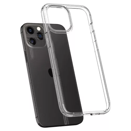 Spigen Ultra Hybrid tok, Apple iPhone 12 / 12 Pro - átlátszó