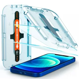   Spigen Glas.tR EZ Fit üvegfólia, Apple iPhone 12 / 12 Pro (2 db) - átlátszó