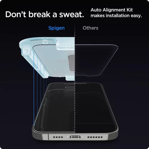 Spigen Glas.tR EZ Fit üvegfólia, Apple iPhone 12 / 12 Pro (2 db) - átlátszó