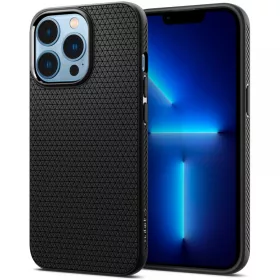 Spigen Liquid Air tok, Apple iPhone 13 Pro - matt fekete
