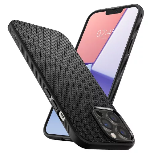 Spigen Liquid Air tok, Apple iPhone 13 Pro - matt fekete