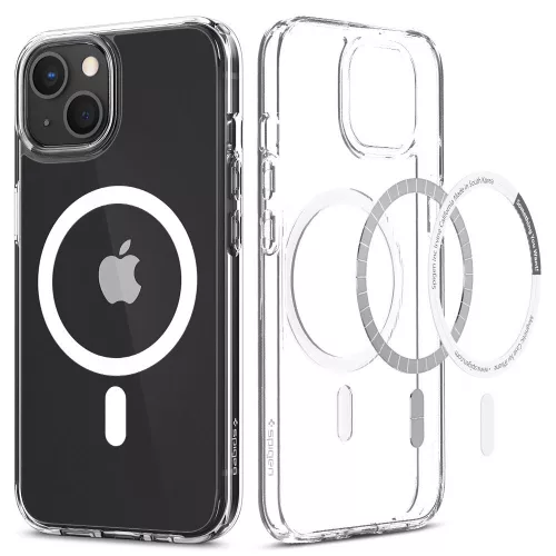 Spigen Ultra Hybrid Mag MagSafe tok, Apple iPhone 13 Mini - fehér
