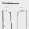 Spigen ALM Glass FC üvegfólia, Apple iPhone 13 / 13 Pro / 14 / 16e / 17e (2 db) - fekete