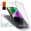 Spigen Glass FC üvegfólia, Apple iPhone 13 / 13 Pro / 14 / 16e / 17e - fekete