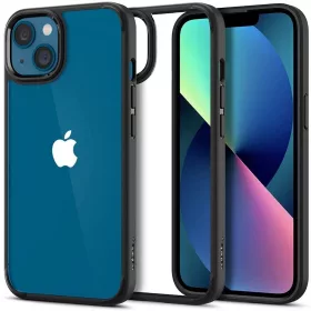 Spigen Ultra Hybrid tok, Apple iPhone 13 - matt fekete