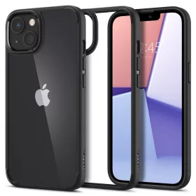Spigen Ultra Hybrid tok, Apple iPhone 13 - matt fekete