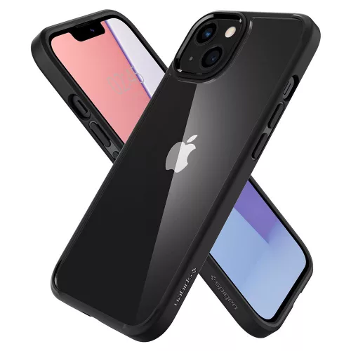 Spigen Ultra Hybrid tok, Apple iPhone 13 - matt fekete