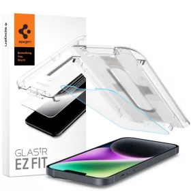   Spigen Glas.tR EZ Fit üvegfólia, Apple iPhone 13 / 13 Pro / 14 / 16e / 17e - átlátszó