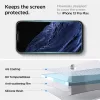 Spigen Glas.tR EZ Fit üvegfólia, Apple iPhone 13 / 13 Pro / 14 / 16e / 17e - átlátszó