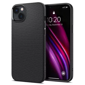   Spigen Liquid Air tok Apple iPhone 14 Plus / 15 Plus készülékhez – Matt fekete