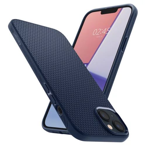 Spigen Liquid Air tok Apple iPhone 14 Plus / 15 Plus készülékhez – Sötétkék