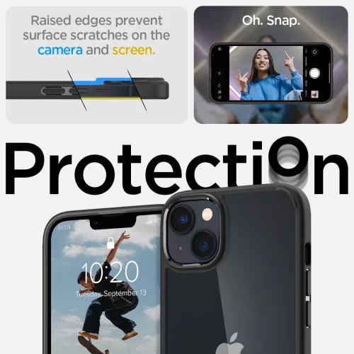 Spigen Ultra Hybrid tok Apple iPhone 14 Plus / 15 Plus készülékhez – Matt fekete
