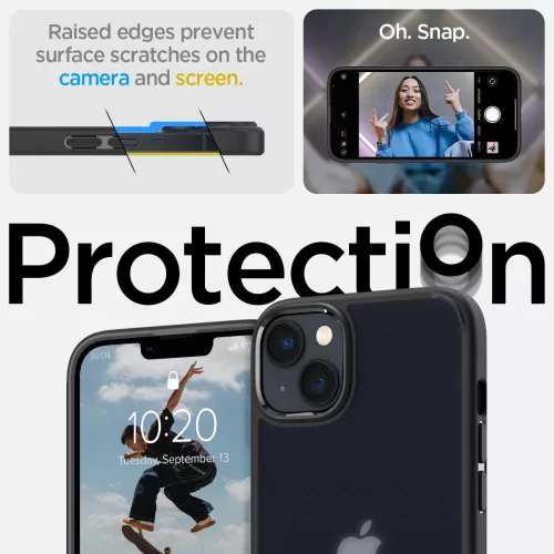 Spigen Ultra Hybrid tok Apple iPhone 14 Plus / 15 Plus készülékhez – Jégfekete