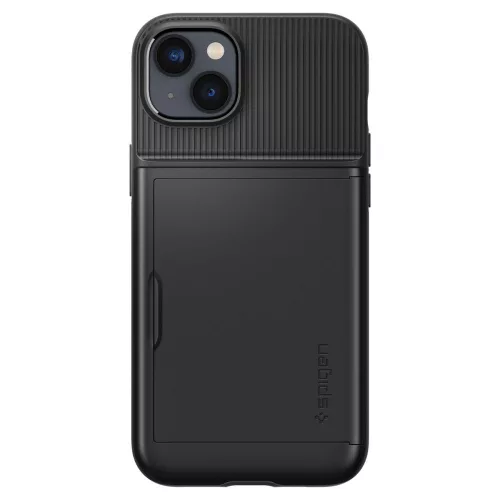 Spigen Slim Armor CS tok Apple iPhone 14 Plus / 15 Plus készülékhez – Fekete