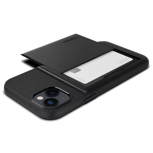 Spigen Slim Armor CS tok Apple iPhone 14 Plus / 15 Plus készülékhez – Fekete
