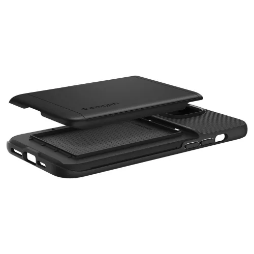 Spigen Slim Armor CS tok Apple iPhone 14 Plus / 15 Plus készülékhez – Fekete