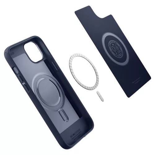 Spigen Mag Armor tok Apple iPhone 14 Plus / 15 Plus készülékhez – Sötétkék
