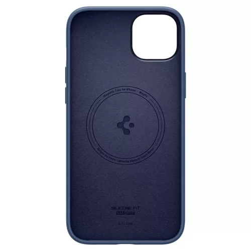 Spigen Silicone Fit Mag tok Apple iPhone 14 Plus / 15 Plus készülékhez – Sötétkék