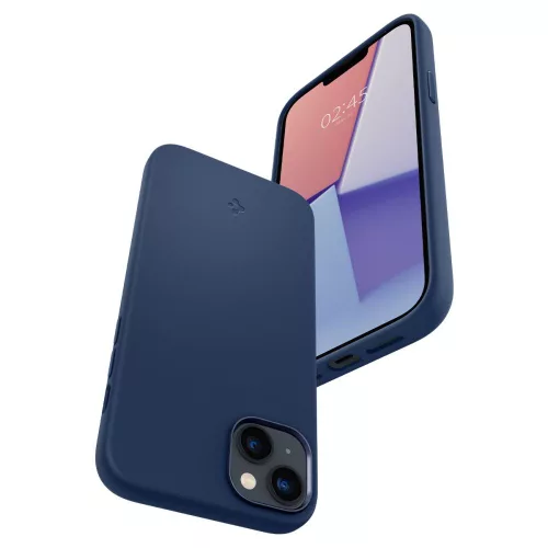 Spigen Silicone Fit Mag tok Apple iPhone 14 Plus / 15 Plus készülékhez – Sötétkék