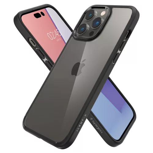 Spigen Ultra Hybrid tok Apple iPhone 14 Pro készülékhez – Matt fekete