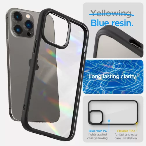 Spigen Ultra Hybrid tok Apple iPhone 14 Pro készülékhez – Matt fekete