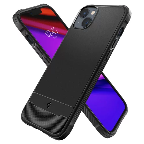 Spigen Rugged Armor Mag tok Apple iPhone 14 készülékhez – Matt fekete