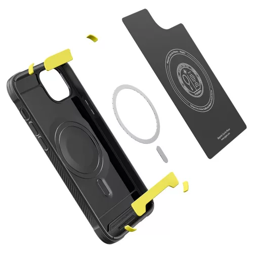 Spigen Rugged Armor Mag tok Apple iPhone 14 készülékhez – Matt fekete