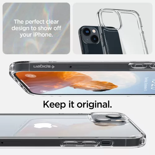 Spigen Ultra Hybrid tok Apple iPhone 14 készülékhez – Átlátszó