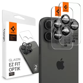   Spigen Optik Pro Glas.tR EZ Fit Apple iPhone 14 Pro készülékhez – Fekete