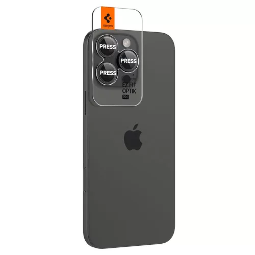 Spigen Optik Pro Glas.tR EZ Fit Apple iPhone 14 Pro készülékhez – Fekete