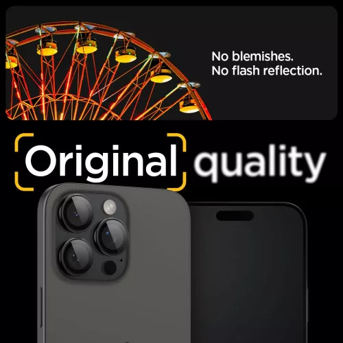 Spigen Optik Pro Glas.tR EZ Fit Apple iPhone 14 Pro készülékhez – Fekete