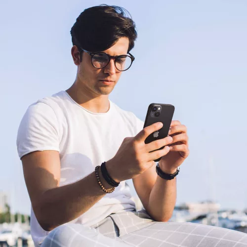 Spigen Optik.tR EZ Fit Apple iPhone 14 készülékhez – Fekete