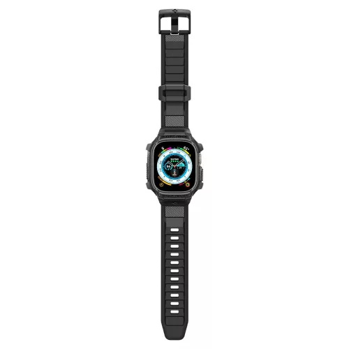 Spigen Rugged Armor Pro Apple Watch Ultra 1/2/3 (49 mm) tok - fekete