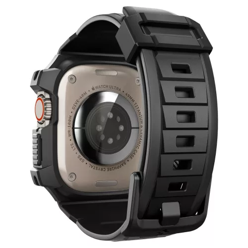 Spigen Rugged Armor Pro Apple Watch Ultra 1/2/3 (49 mm) tok - fekete