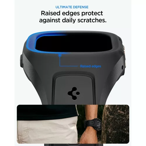 Spigen Liquid Air Pro Apple Watch Ultra 1/2/3 (49 mm) tok - fekete
