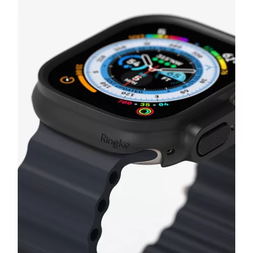 Ringke Slim Apple Watch Ultra 49mm kemény tok - 2db - átlátszó/matt fekete