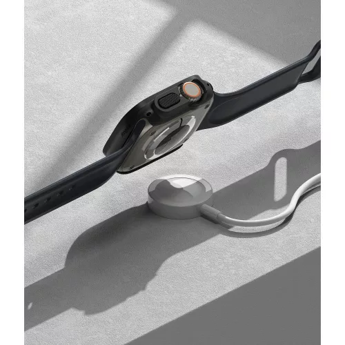 Ringke Slim Apple Watch Ultra 49mm kemény tok - 2db - átlátszó/matt fekete