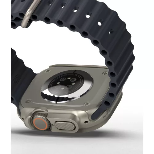 Ringke Slim Apple Watch Ultra 49mm kemény tok - 2db - átlátszó/titánszürke