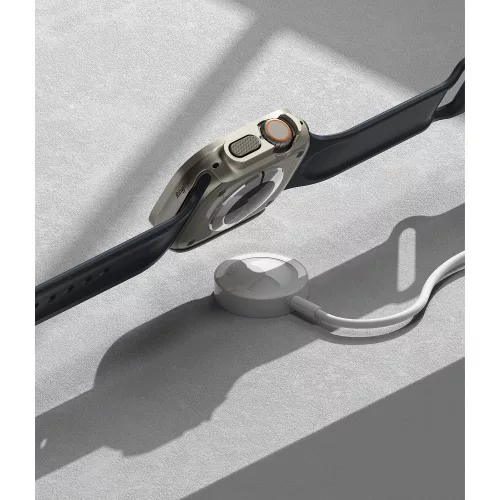 Ringke Slim Apple Watch Ultra 49mm kemény tok - 2db - átlátszó/titánszürke