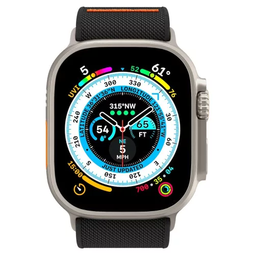 Spigen Fit Lite Ultra Apple Watch 8/9/10/11/SE/Ultra (44/45/46/49 mm) tok - fekete