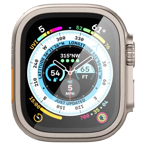 Spigen Glas.tR Slim Pro Apple Watch Ultra 1/2 (49 mm) edzett üveg - titán