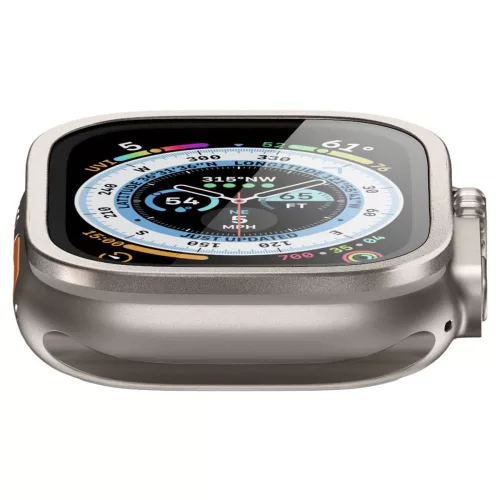 Spigen Glas.tR Slim Pro Apple Watch Ultra 1/2 (49 mm) edzett üveg - titán