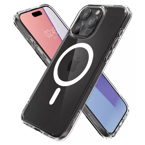 Spigen Ultra Hybrid Mag tok Apple iPhone 15 Pro Max készülékhez – Fehér